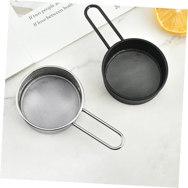 Stainless Steel Flour Sifter 2 Pack With Handle Fine Mesh Baking Tool For Sugar Salt - Image 2